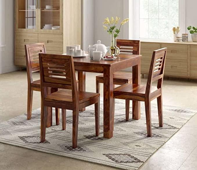 Solid Sheesham Wood Urban 6 Seater Dining Table - WoodenTwist