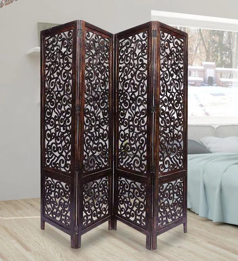 Solid wood room divider