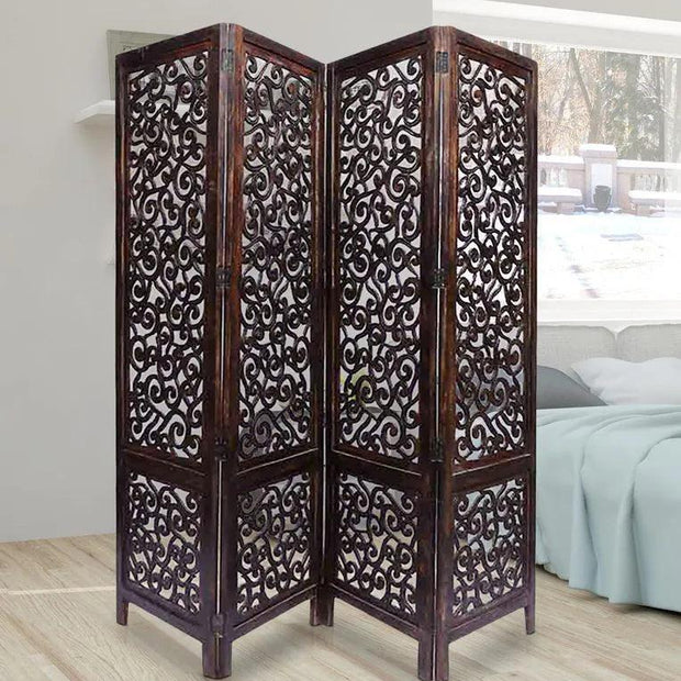 Solid wood room divider