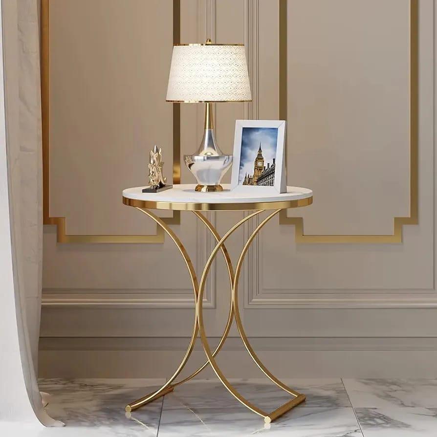 Golden Radiance Side Table