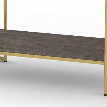 Modern Luxurious Console Table with White Marble Top - WoodenTwist