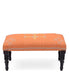 Mango Wood Bench In Cotton Orange Colour - WoodenTwist
