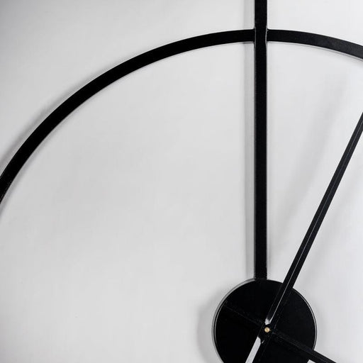 Black Metallic Wall Clock - WoodenTwist