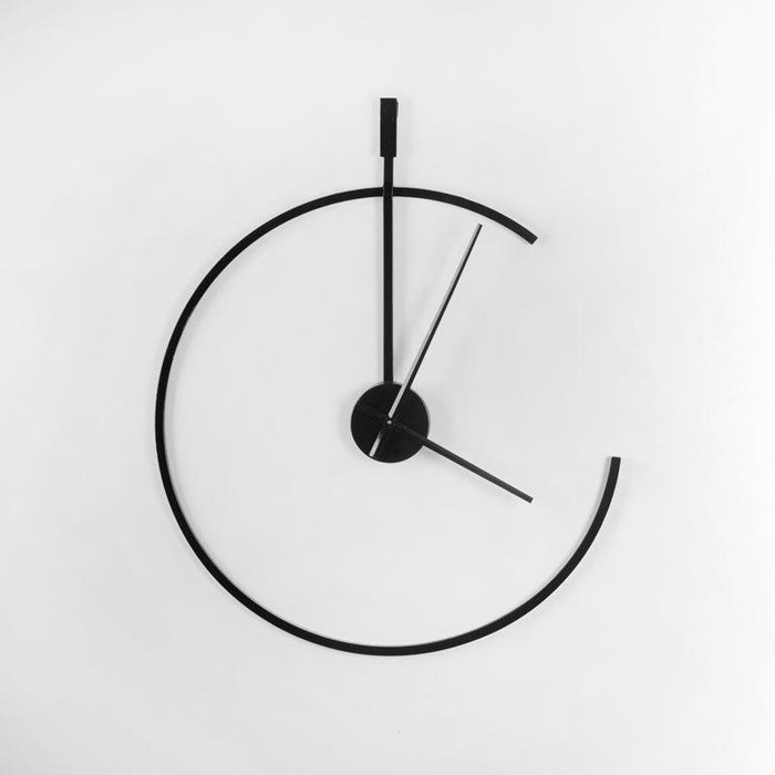 Black Metallic Wall Clock - WoodenTwist