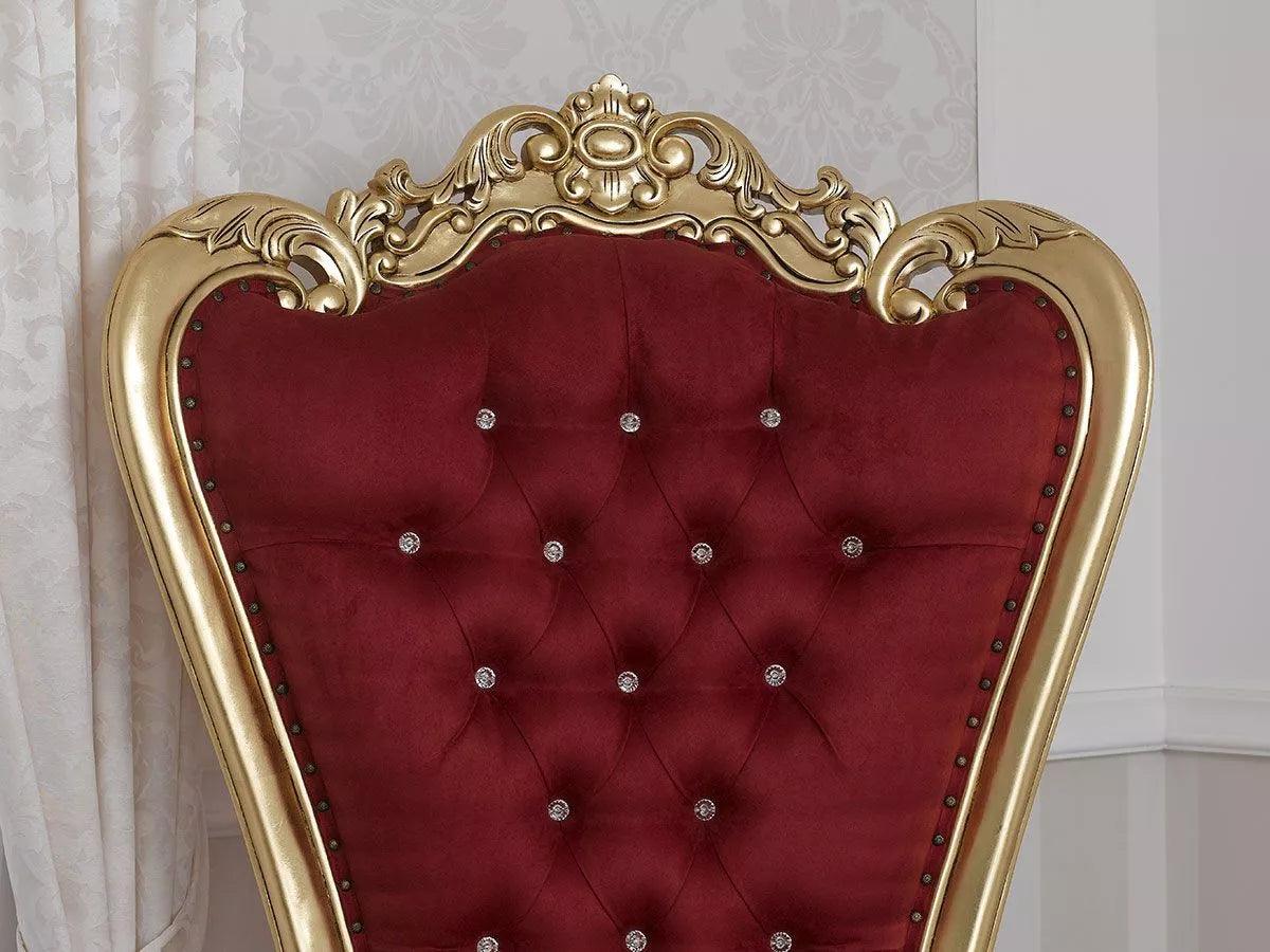 Teak Wood High Back Throne