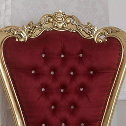 Teak Wood High Back Throne