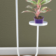 WHITE PLANTER SET OF 1 DOUBLE PLATE - WoodenTwist