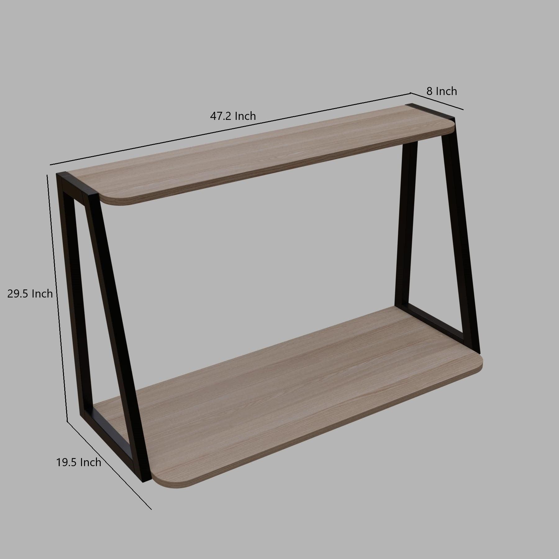 LUCIDA Wall Mounted Desk in Beige finish - WoodenTwist