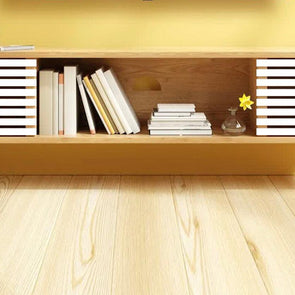 Modern Tv Entertainment Unit Cabinet With Open Shelf Natural Finish (Teak Wood) - WoodenTwist