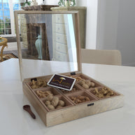 Wooden spice box used as dry fruit storage box