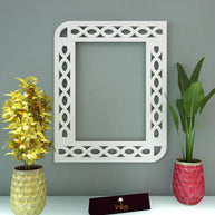 Modern Decorative Wooden Wall Panel - White MDF Wall Art