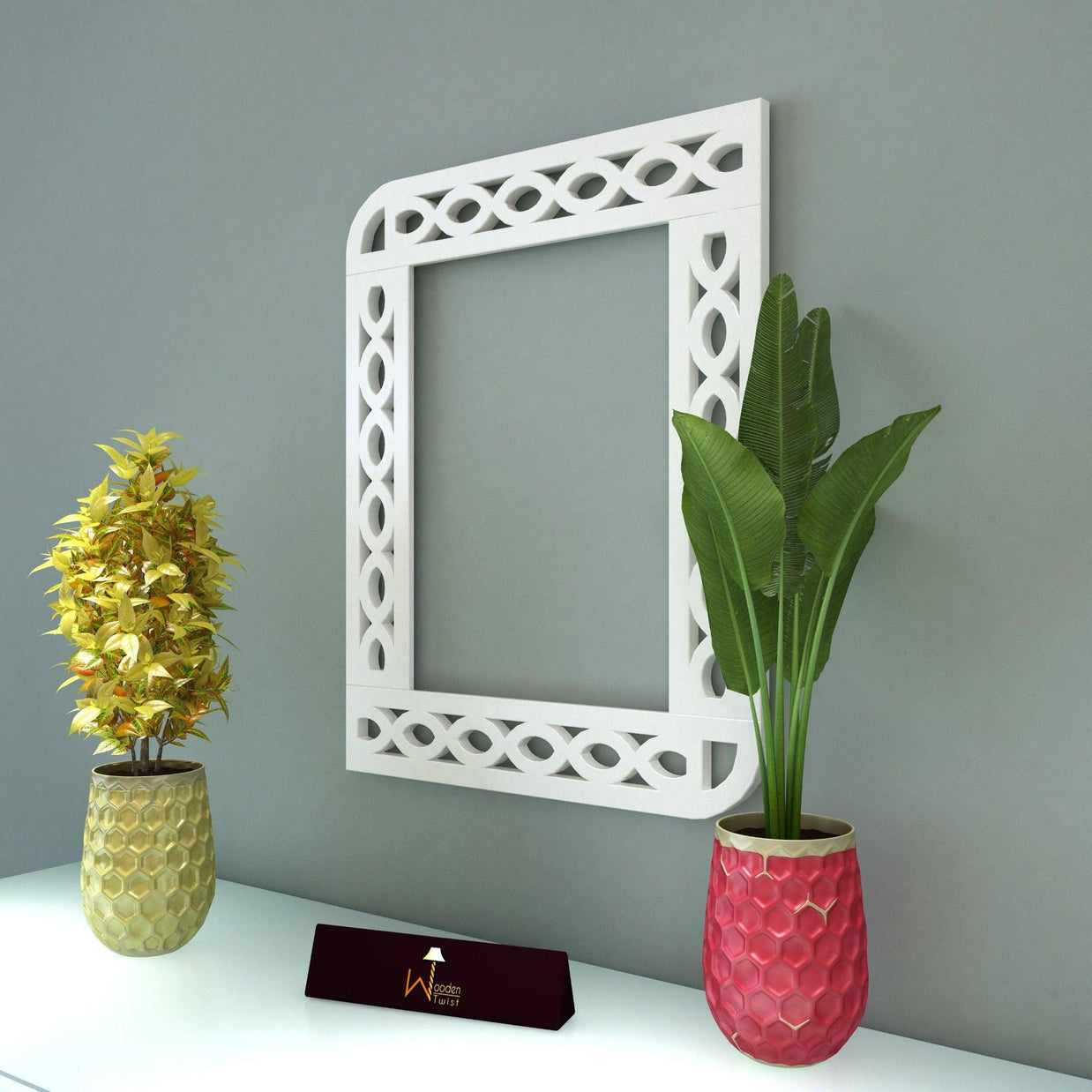 Modern Decorative Wooden Wall Panel - Wall Mounted View