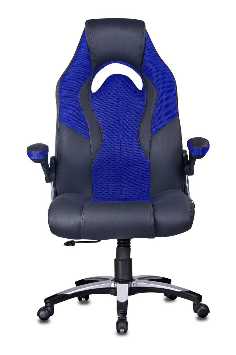 Stylish Gaming Chair in Black Blue - WoodenTwist