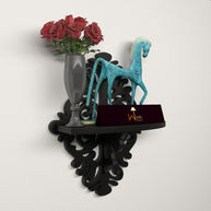 Wall mounted MDF floating shelves display