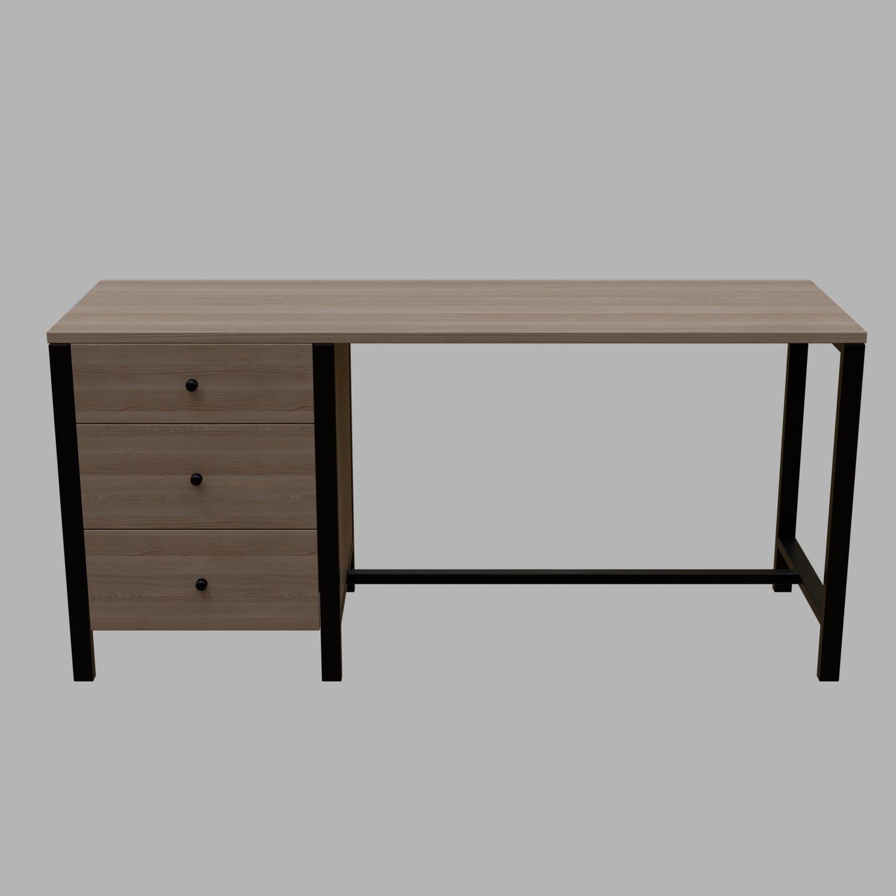 GAYLE Office Desk in Beige finish - WoodenTwist