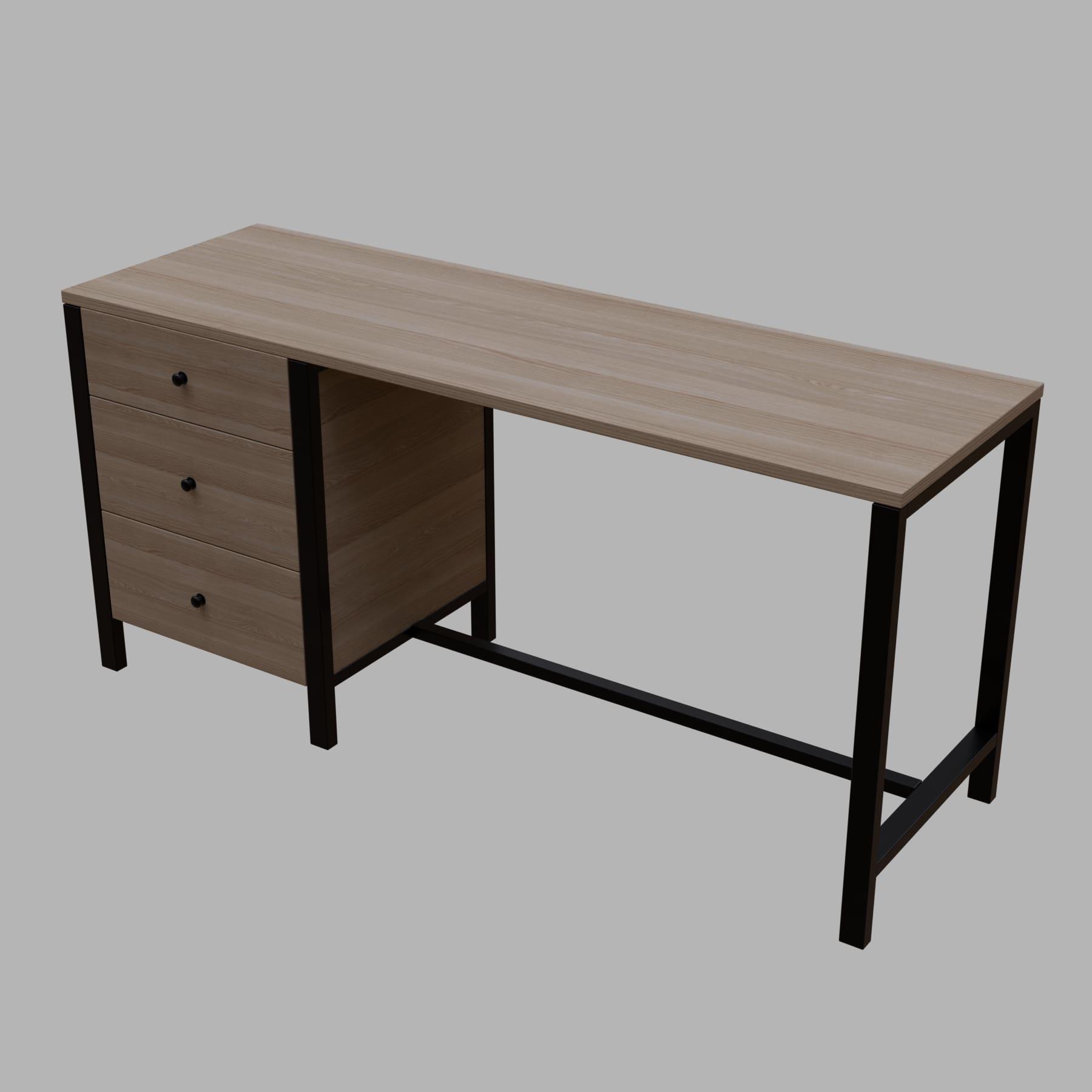 GAYLE Office Desk in Beige finish - WoodenTwist