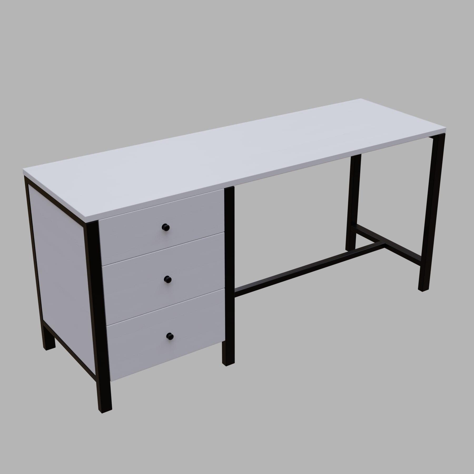 GAYLE Office Desk in Beige finish - WoodenTwist