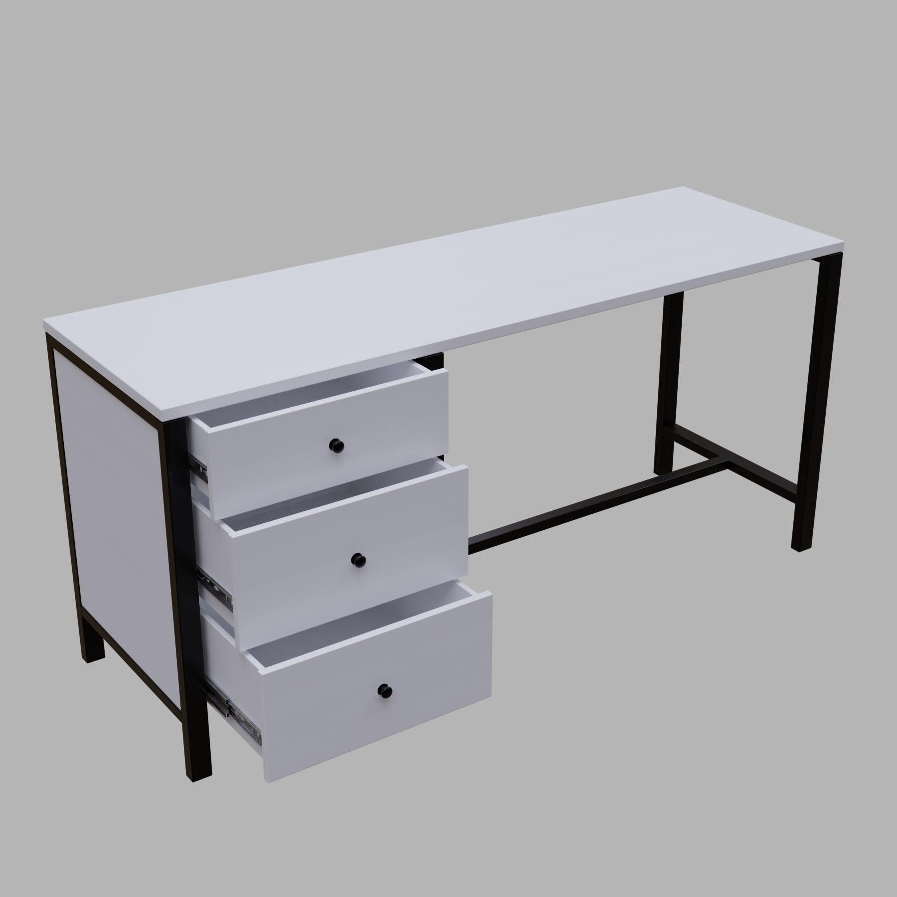 GAYLE Office Desk in Beige finish - WoodenTwist