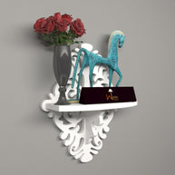 MDF wood decorative floating wall shelves