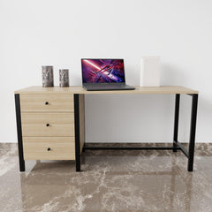 GAYLE Office Desk in Beige finish - WoodenTwist