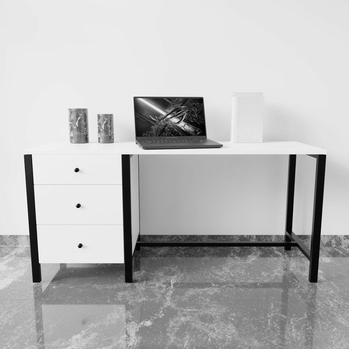 GAYLE Office Desk in Beige finish - WoodenTwist