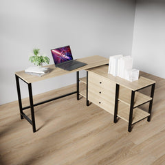 KERRY Workstation Desk in wenge finish - WoodenTwist