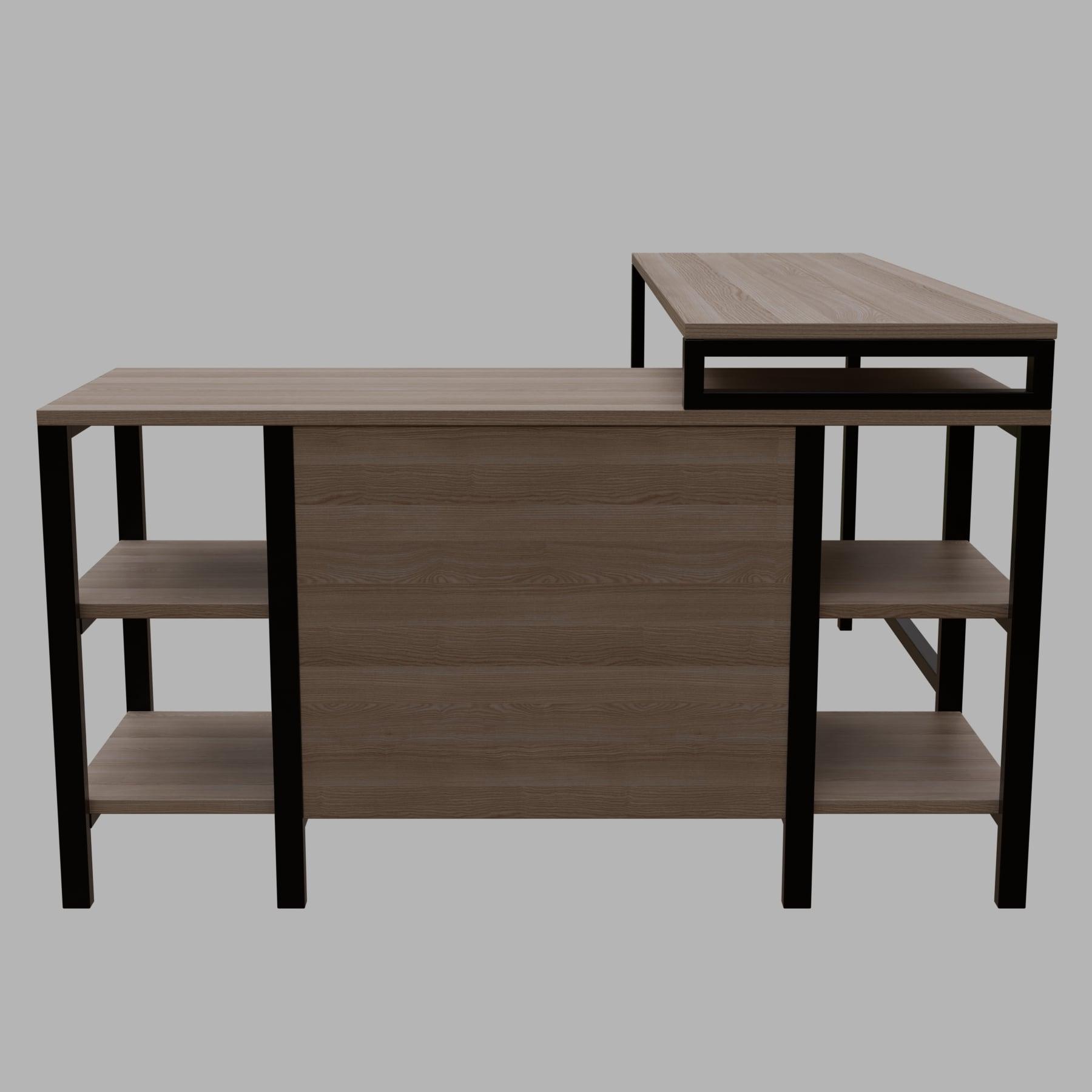 KERRY Workstation Desk in wenge finish - WoodenTwist