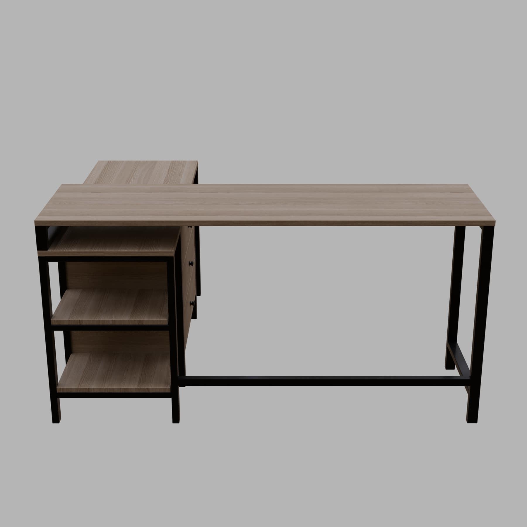 KERRY Workstation Desk in wenge finish - WoodenTwist