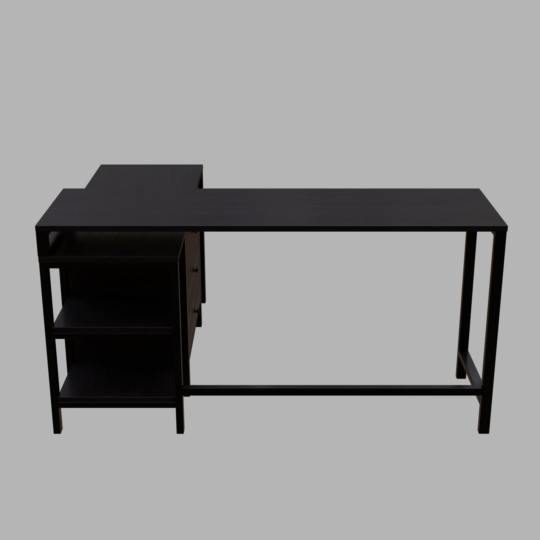 KERRY Workstation Desk in wenge finish - WoodenTwist