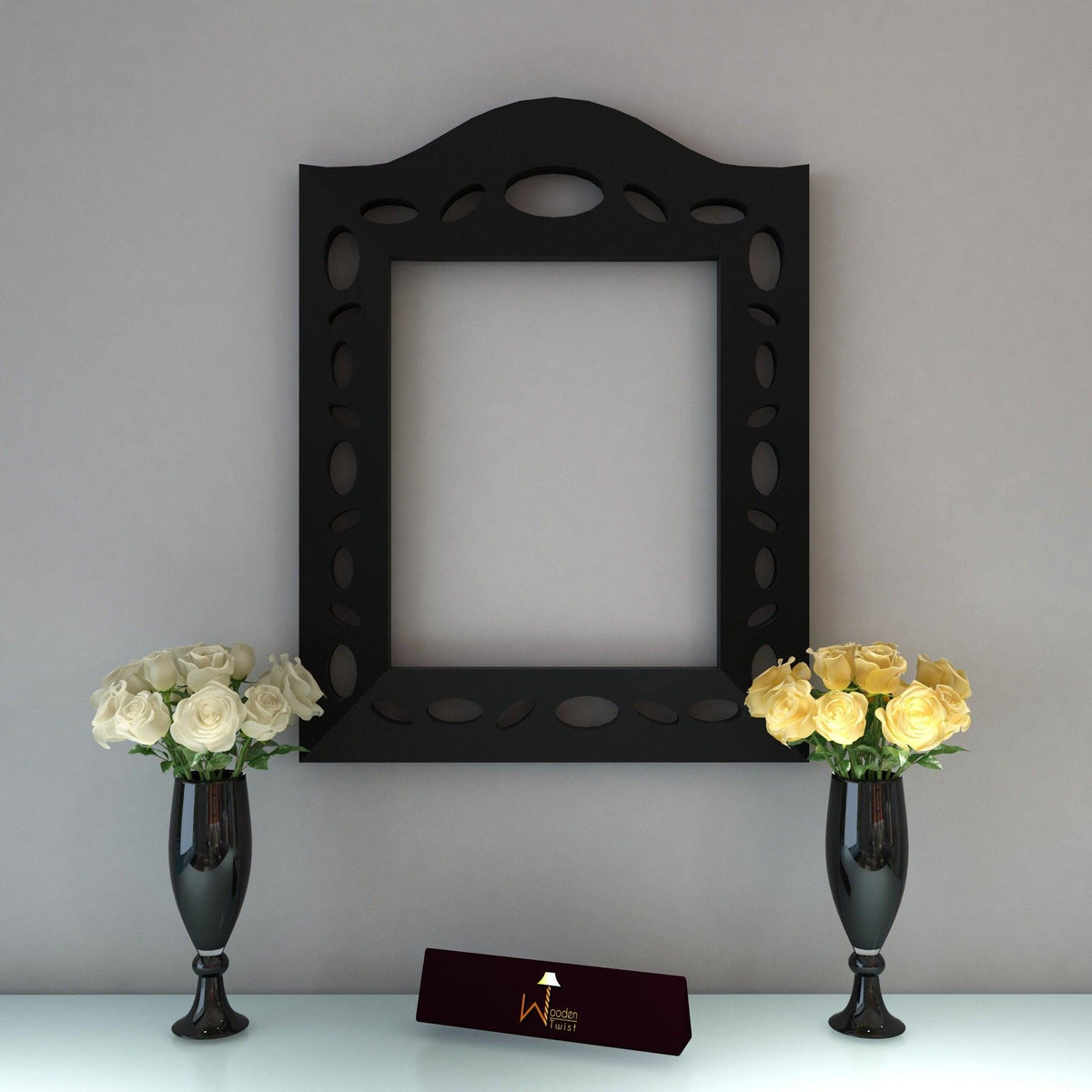 Elegant Wooden Wall Panel in Black