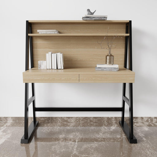 KOSTER Study table in Beige finish - WoodenTwist
