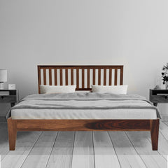 SUPAN BED KING Sheesham Wood (Honey Finish) - WoodenTwist