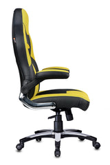 Stylish Gaming Chair in Black / Yellow - WoodenTwist