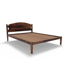 LUNA BED QUEEN Sheesham Wood (Honey Finish) - WoodenTwist