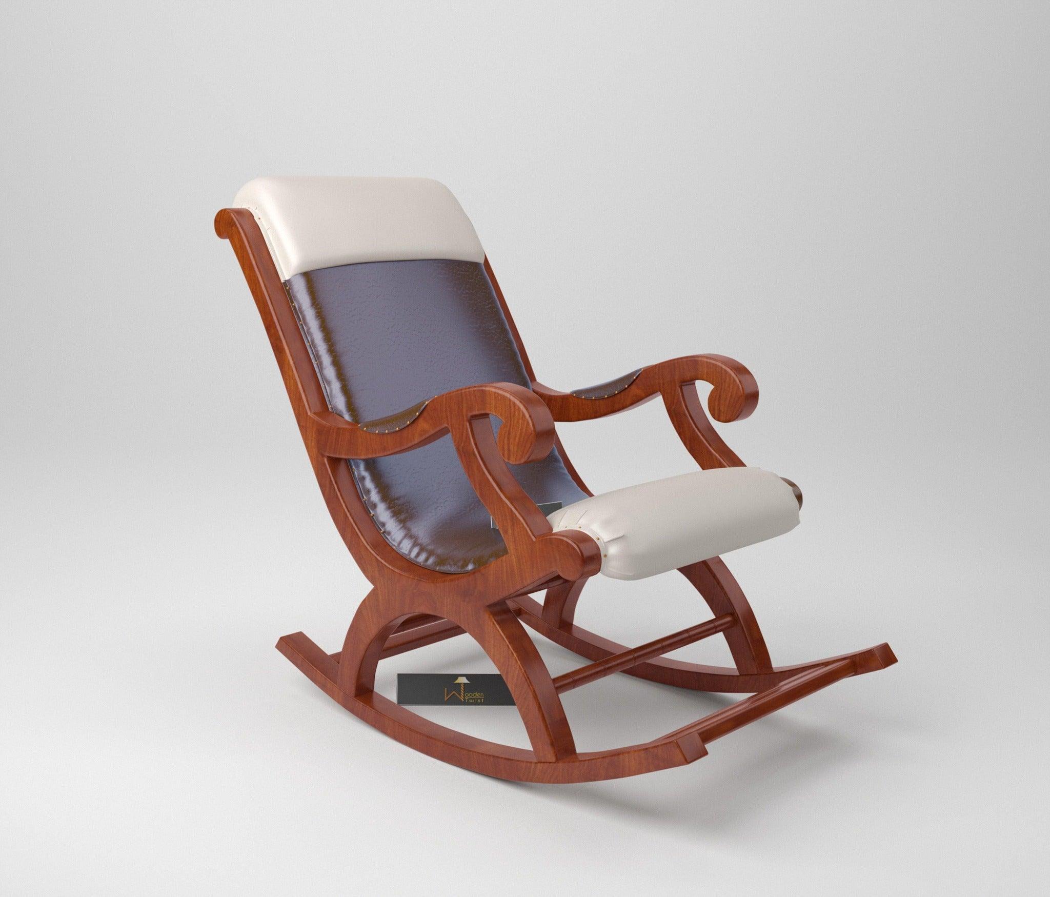 Qualis Premium Sheesham Wood Rocking Chair - WoodenTwist