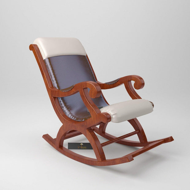 Qualis Premium Sheesham Wood Rocking Chair - WoodenTwist