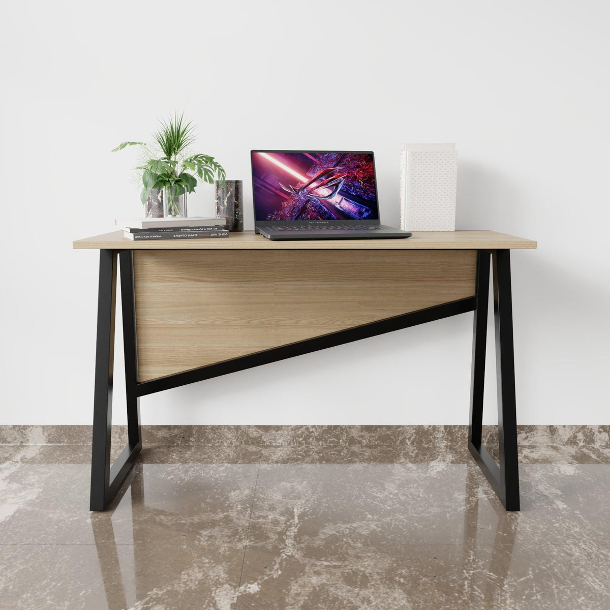 TULIP Study table in Beige finish - WoodenTwist