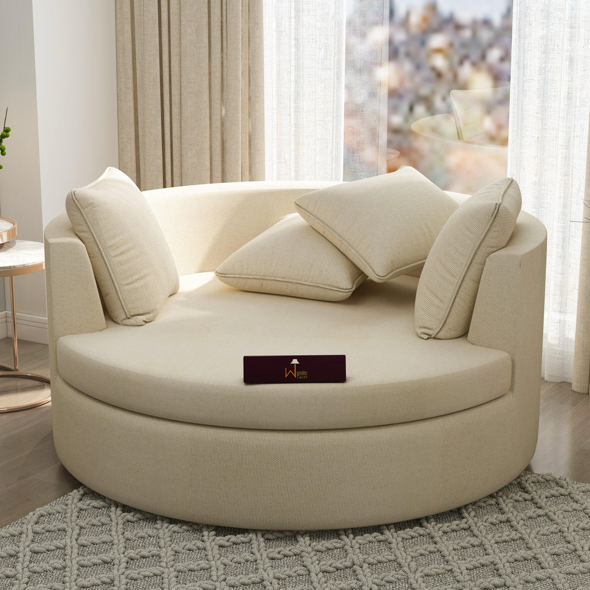Round Barrel Cuddle Chair
