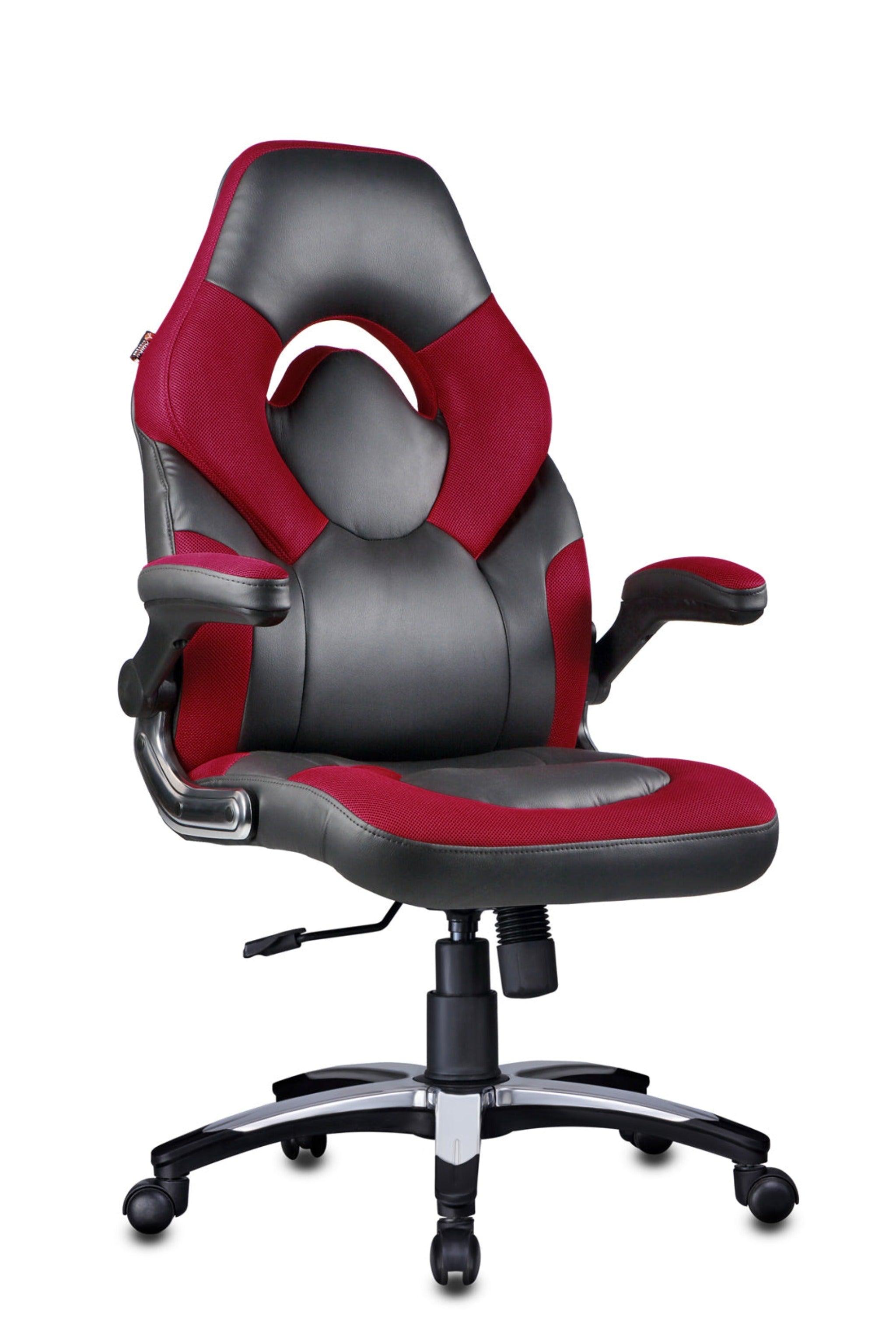 Stylish Gaming Chair in Black / Red - WoodenTwist