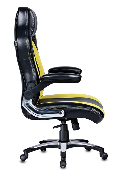 Stylish Executive Office Chair Yellow / Black - WoodenTwist