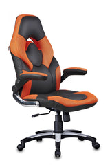 Stylish Gaming Chair in Black / Orange - WoodenTwist