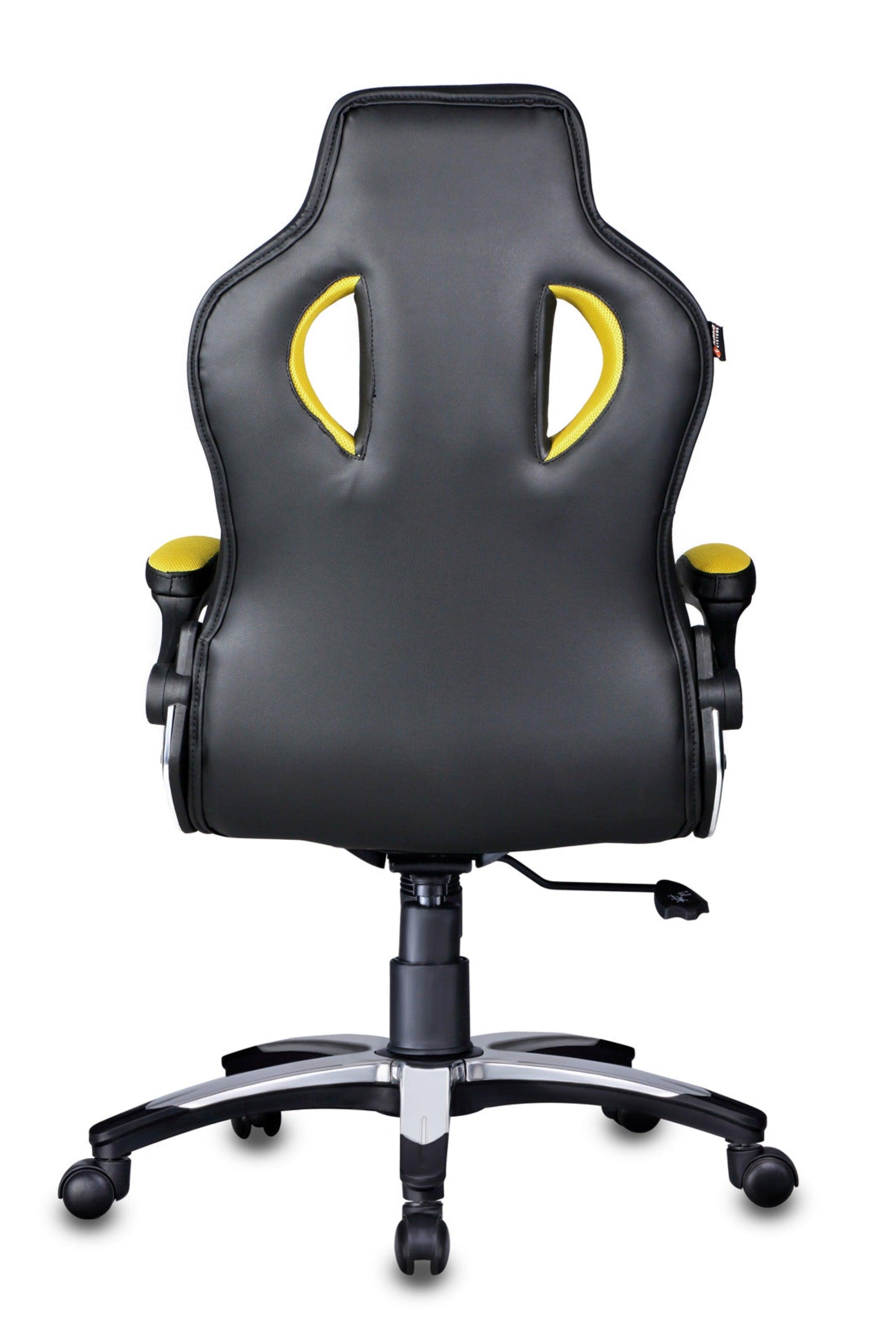 Stylish Gaming Chair in Black / Yellow - WoodenTwist