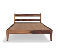 Awana King Size Bed Sheesham Wood (Honey Finish) - WoodenTwist