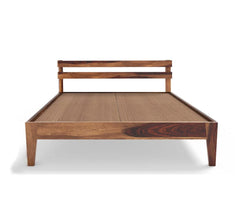 FABIA BED QUEEN Sheesham Wood (Honey Finish) - WoodenTwist