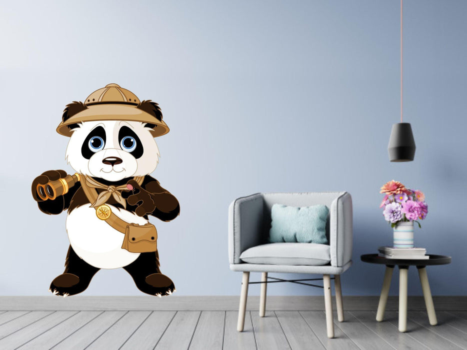 Panda Wearing a Hat' Wall Sticker - WoodenTwist