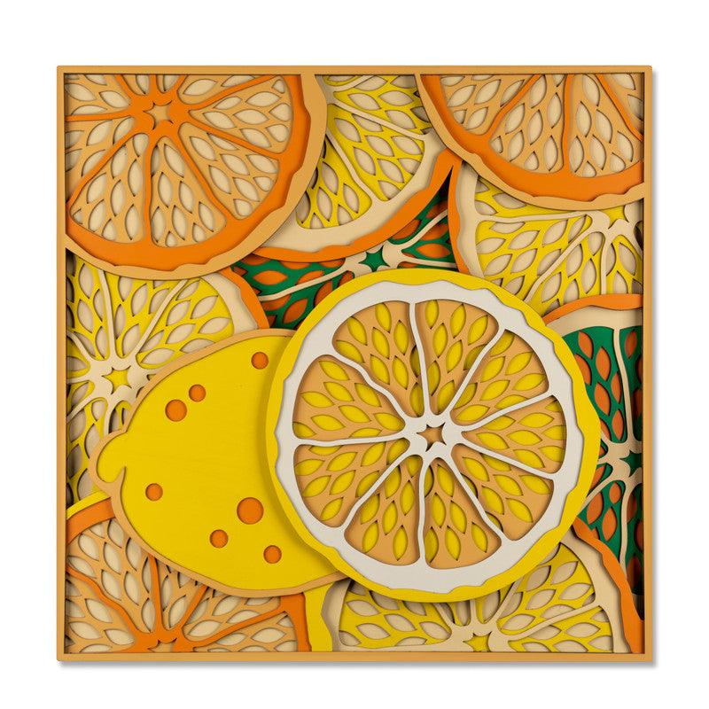 Lemon Segments Multi Layer Mandala - WoodenTwist