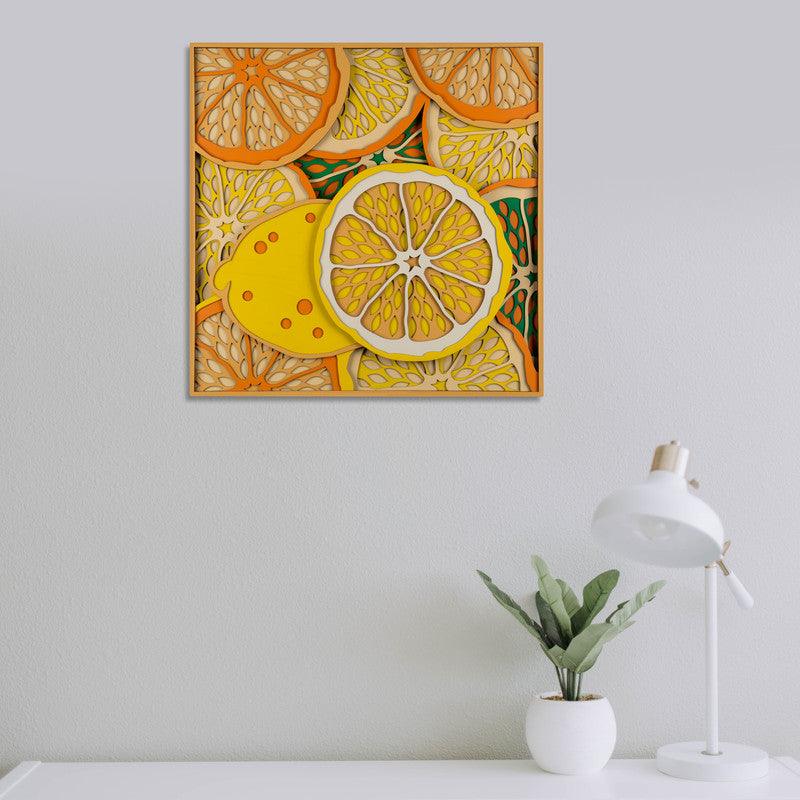 Lemon Segments Multi Layer Mandala - WoodenTwist