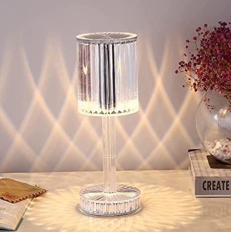 Diamond Crystal Lamp (Transparent) - WoodenTwist