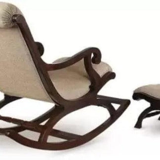 Rocking Chair with Foot Rest ( Walnut ) - WoodenTwist