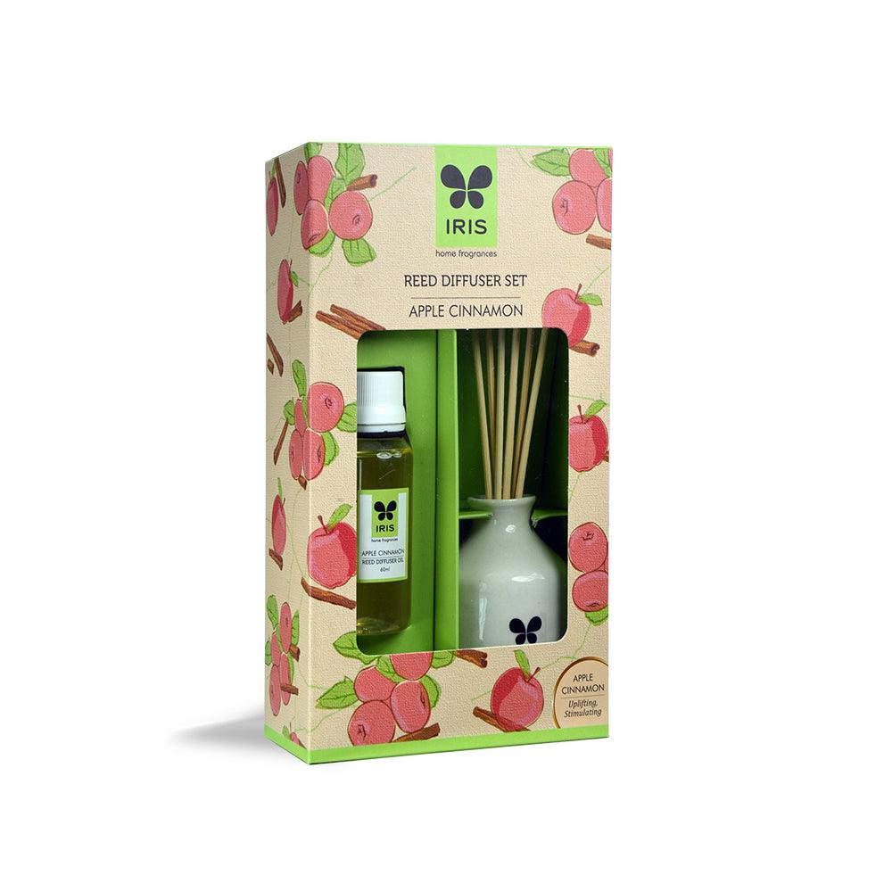 Reed Diffuser Set Apple Cinnamon Fragrance - WoodenTwist